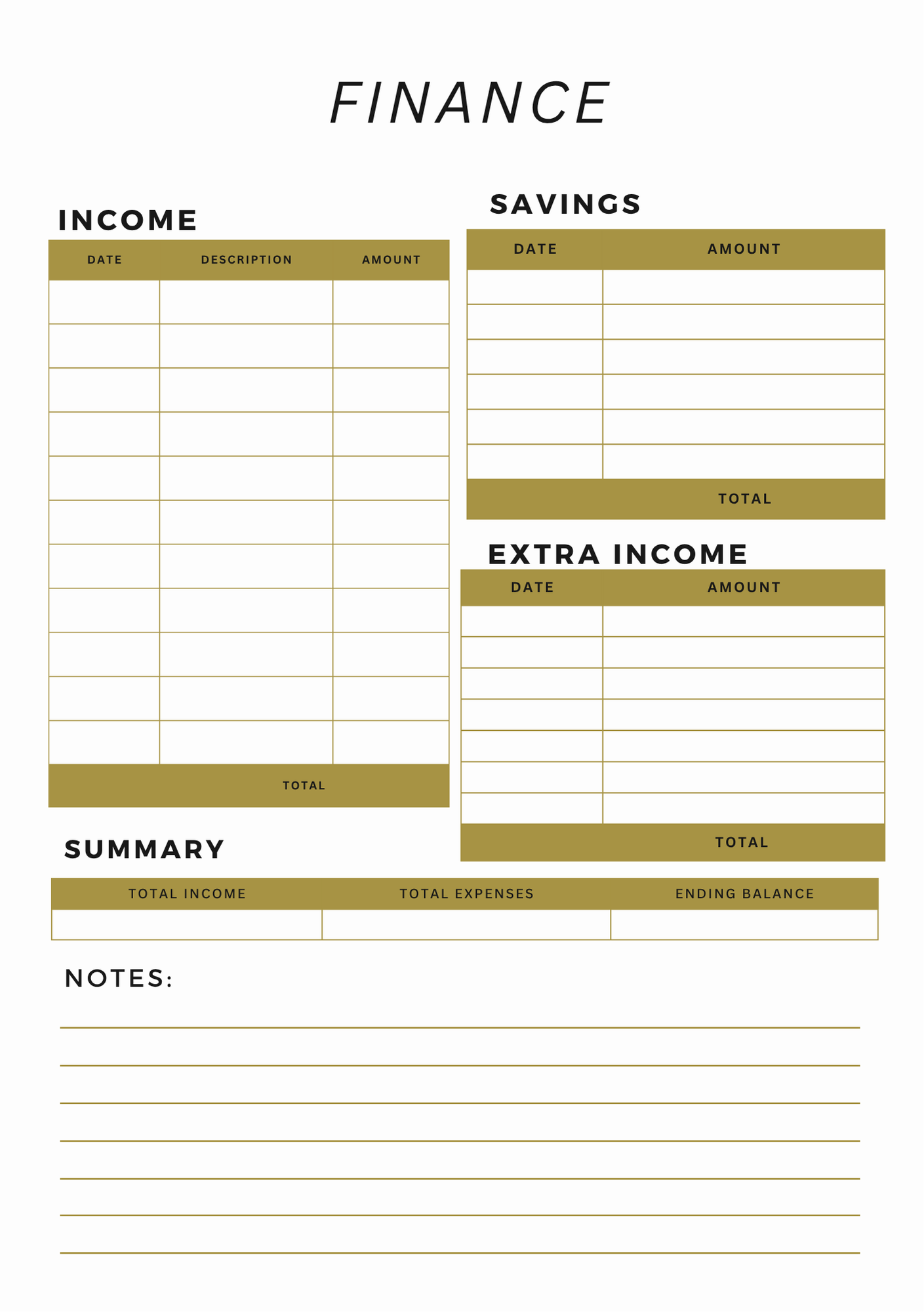 Planner for him with prayer page