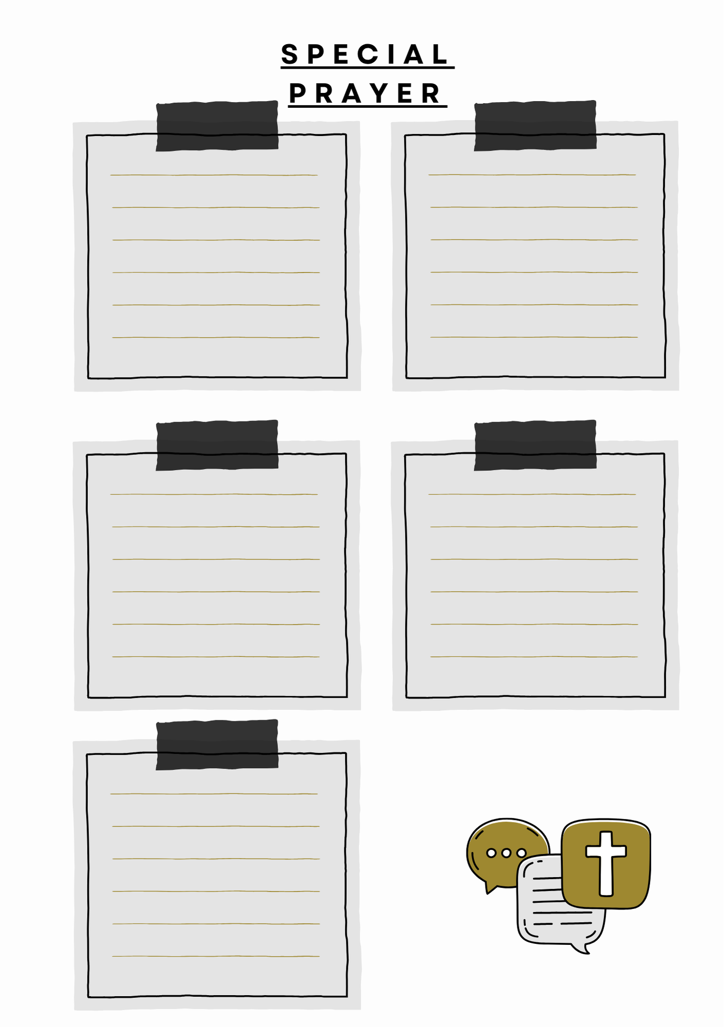 Planner for him with prayer page