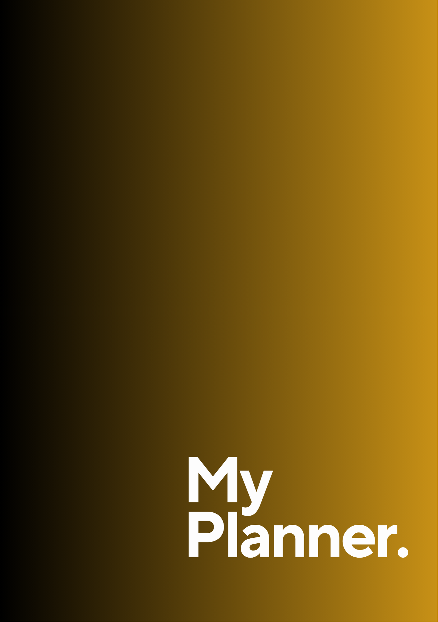 Planner for him with prayer page