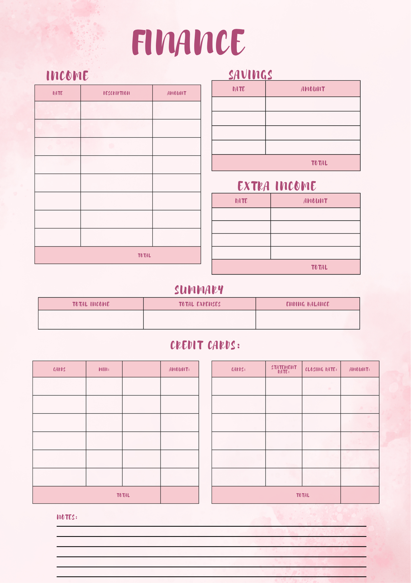 Simple Budget Planner