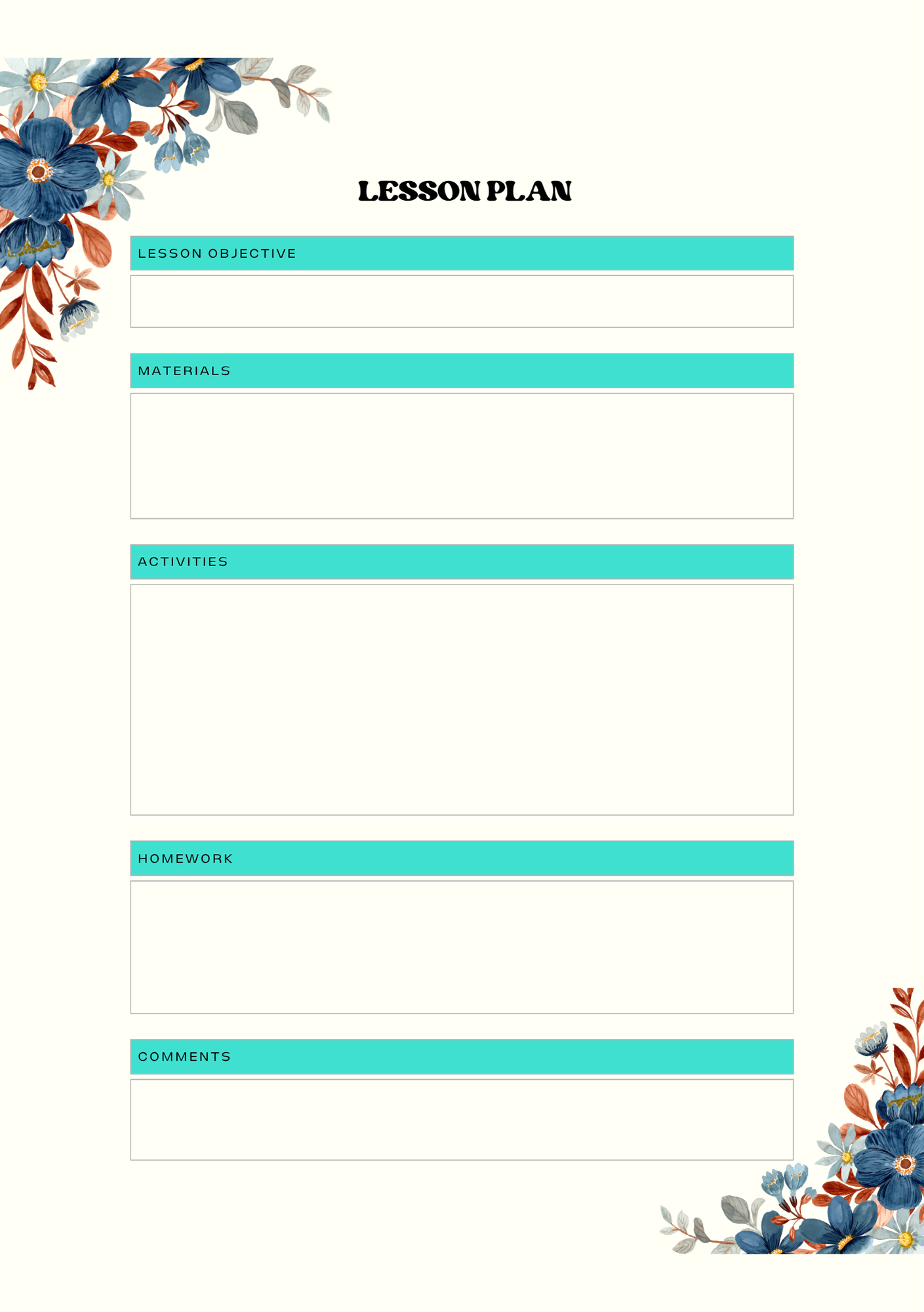 Bible study planner