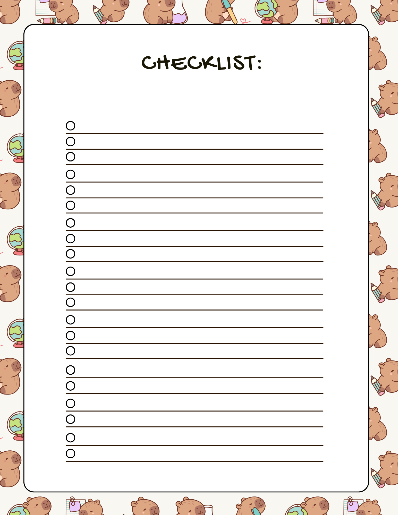 checklist
